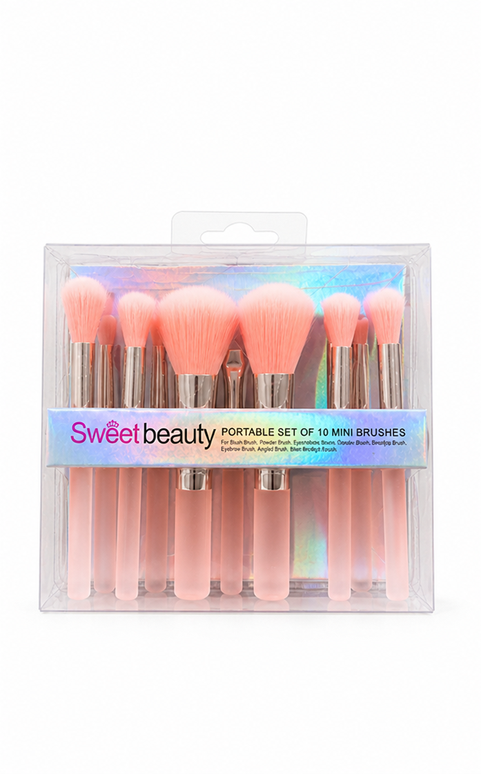 Sweet Beauty 10-Pieces Premium Makeup Brush Set Professional Kit