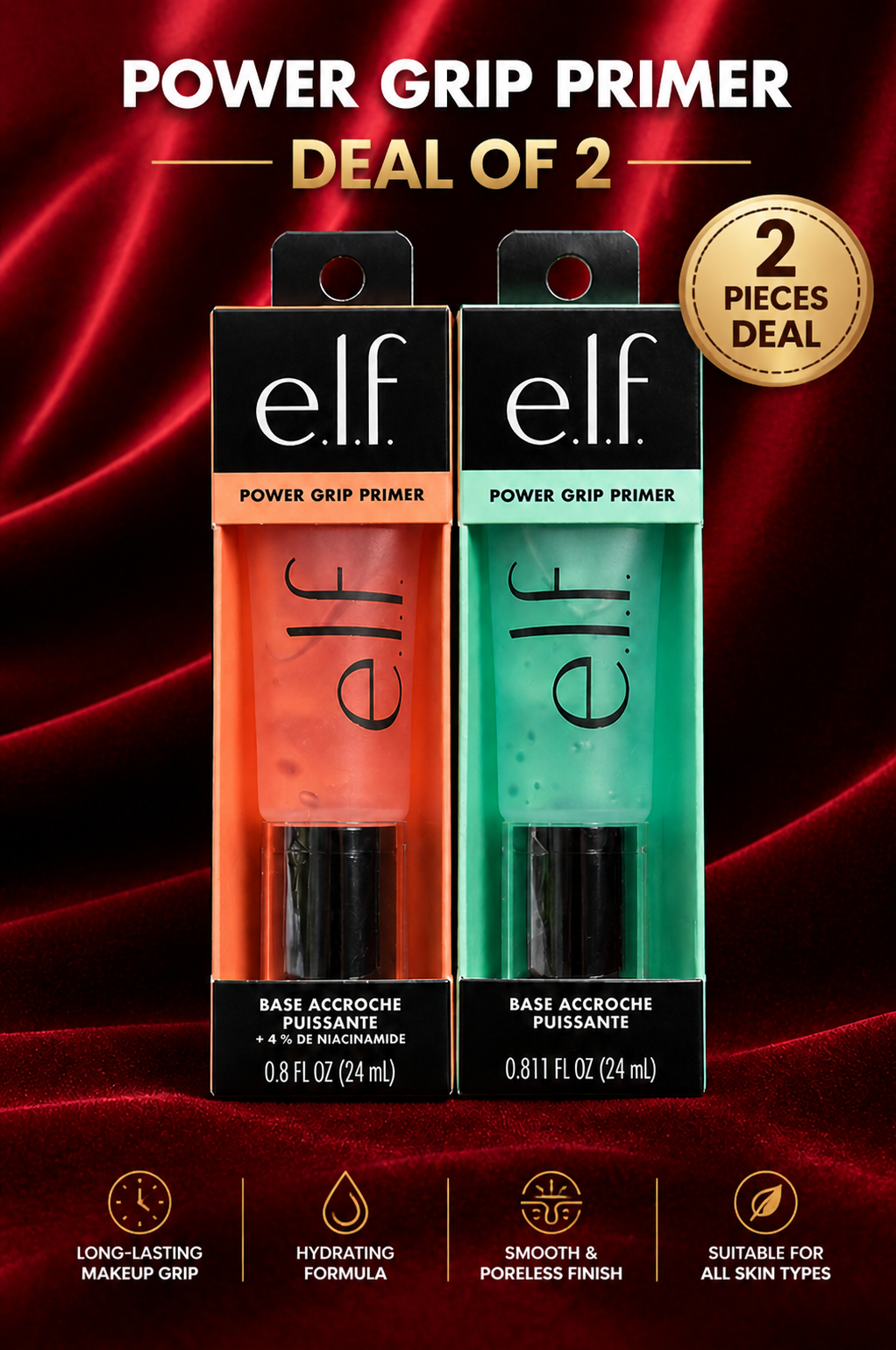 e.l.f Power Grip Primer Duo Deal (2-in-1 Bundle)