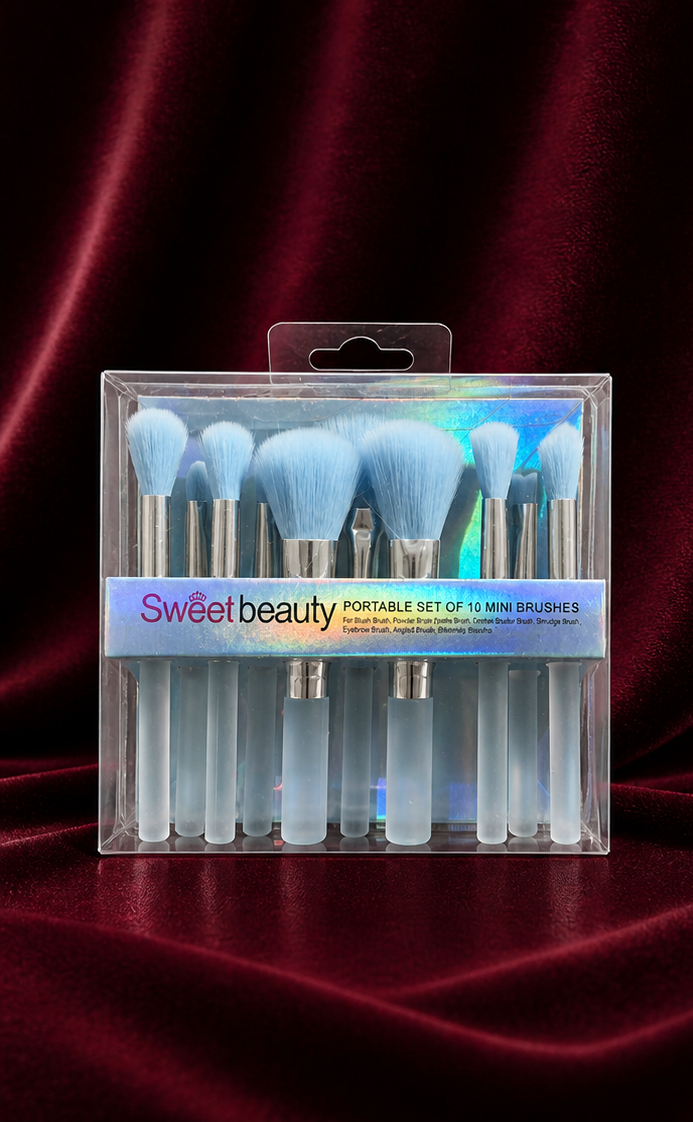 Sweet Beauty 10-Pieces Premium Makeup Brush Set Professional Kit