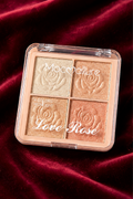 Mocallure Love Rose 4-Color Highlighter Palette – Radiant Glow Makeup Kit