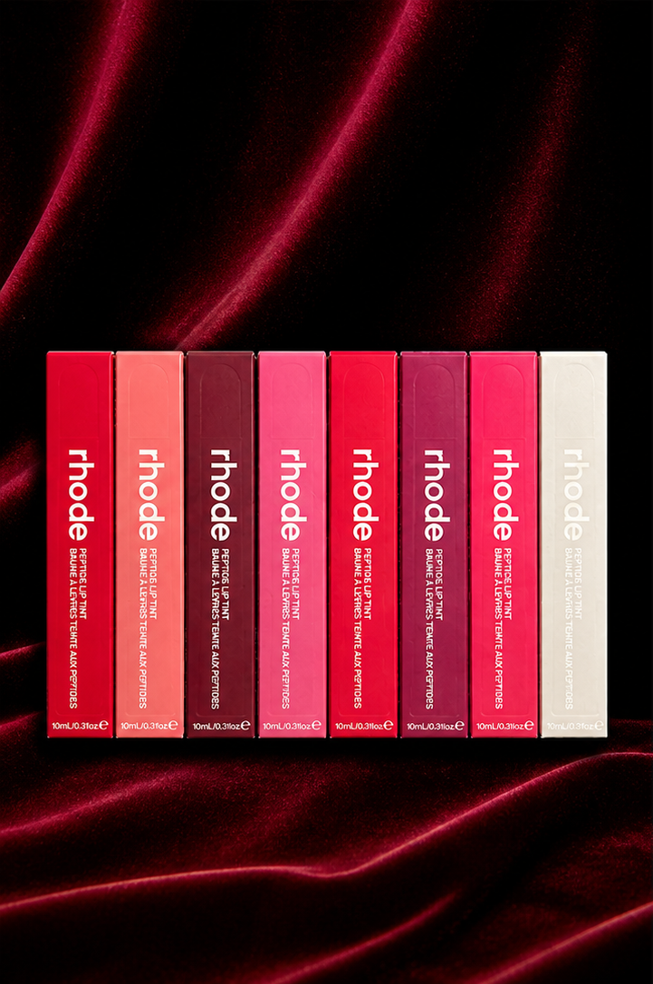 Rhode Peptide Lip Tint – Pack of 8 Shades | Hydrating Glossy Lip Tint Set